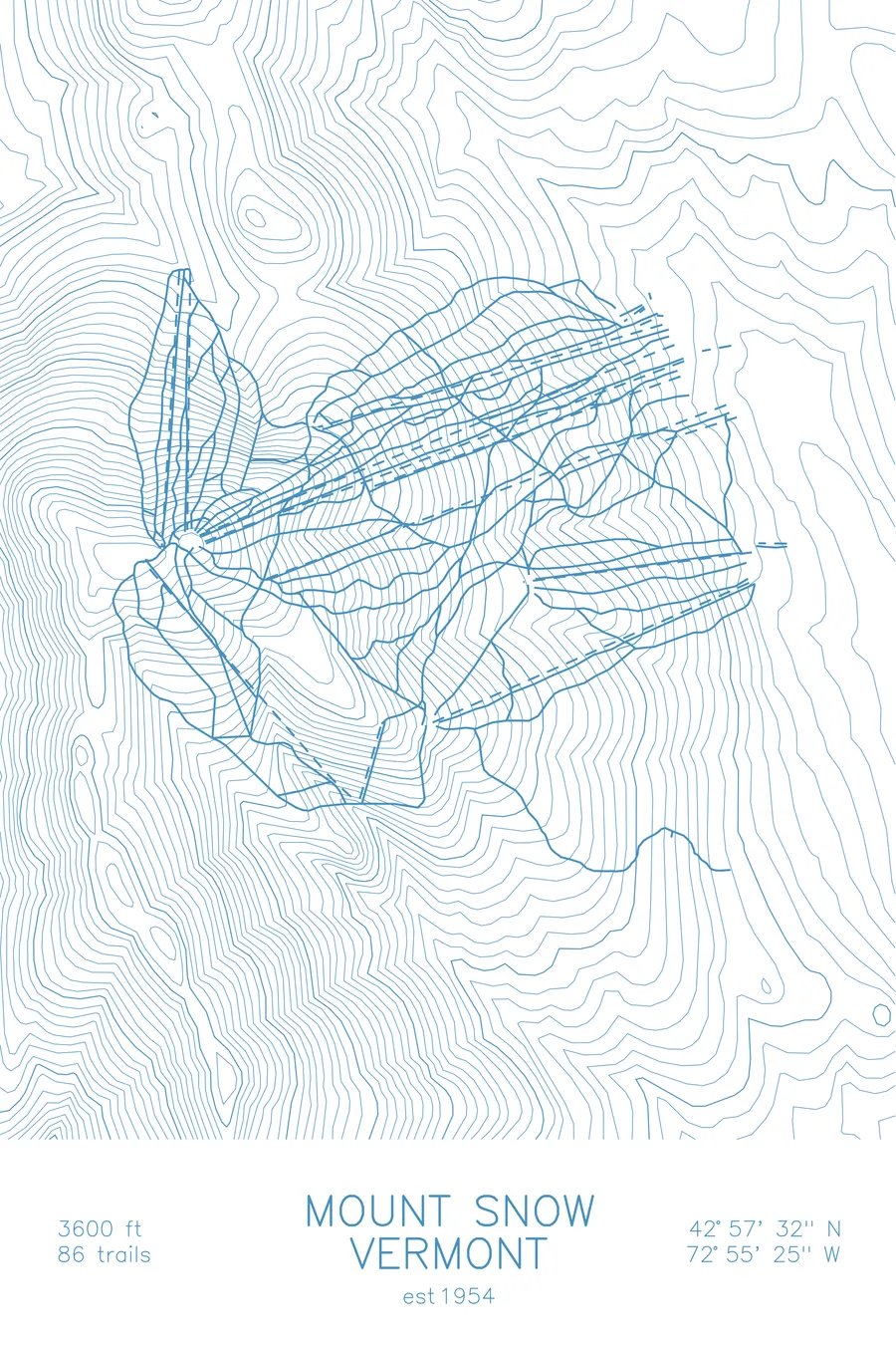 Mount Snow, Arctic Blue colorway