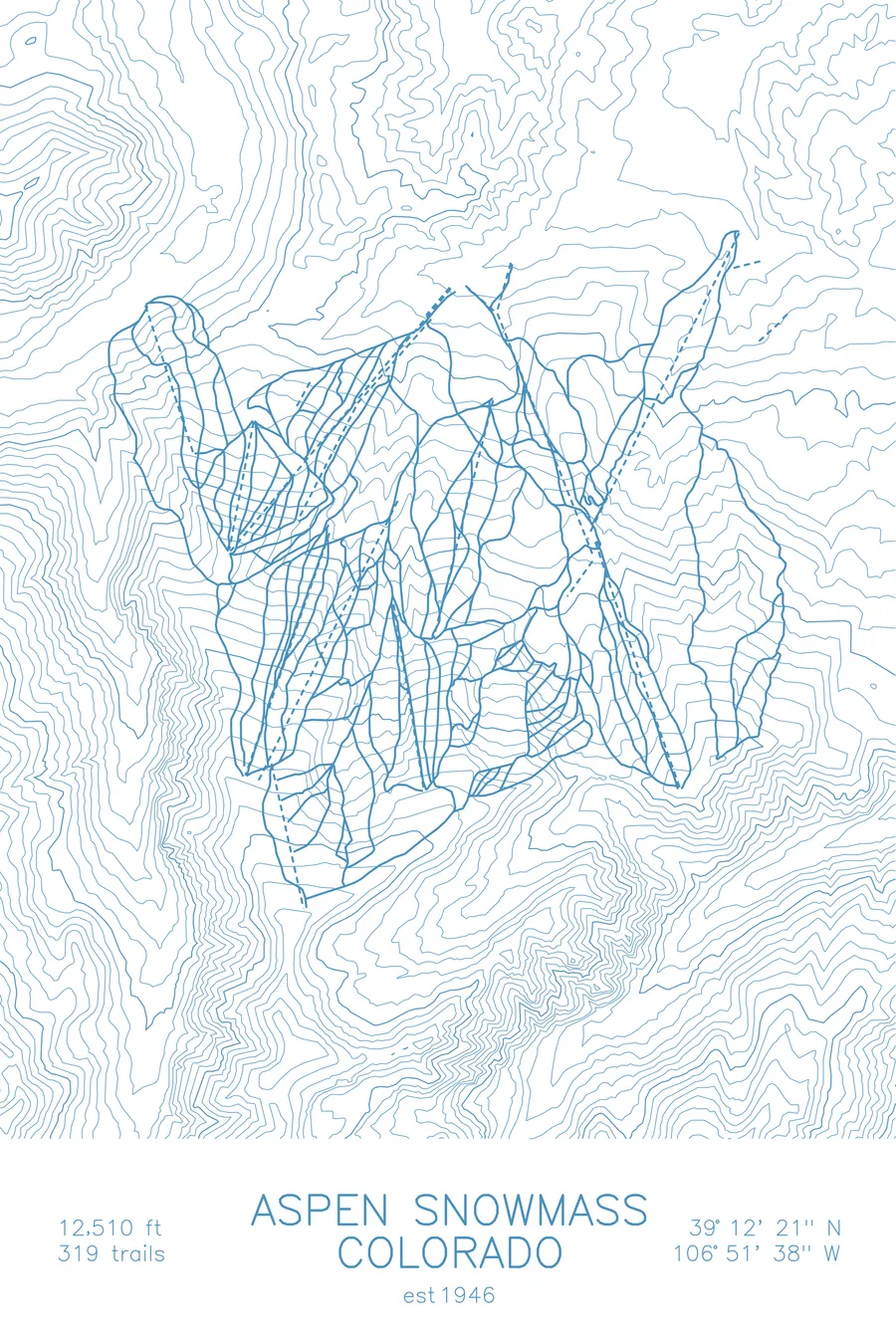 Aspen Snowmass, Arctic Blue colorway