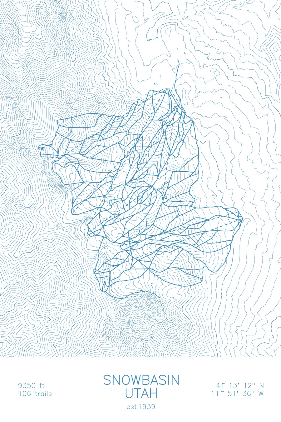 Snowbasin, Arctic Blue colorway