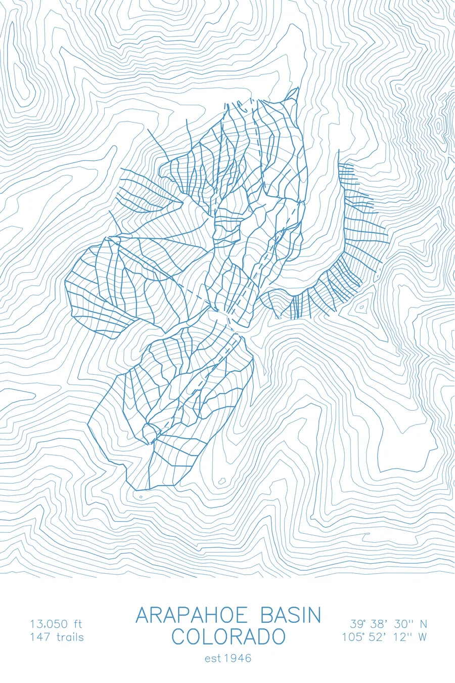 Arapahoe Basin, Arctic Blue colorway