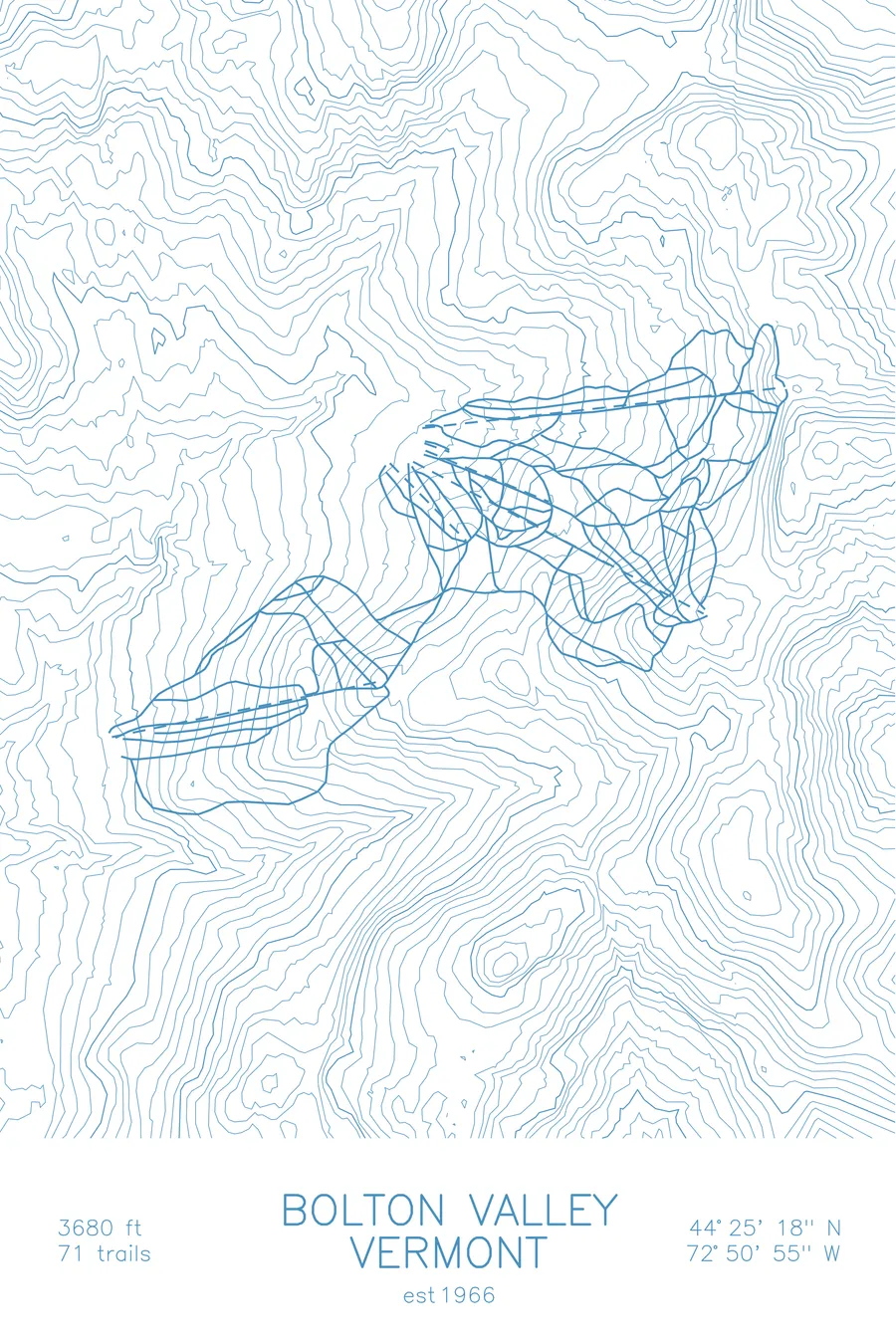 Bolton Valley, Arctic Blue colorway