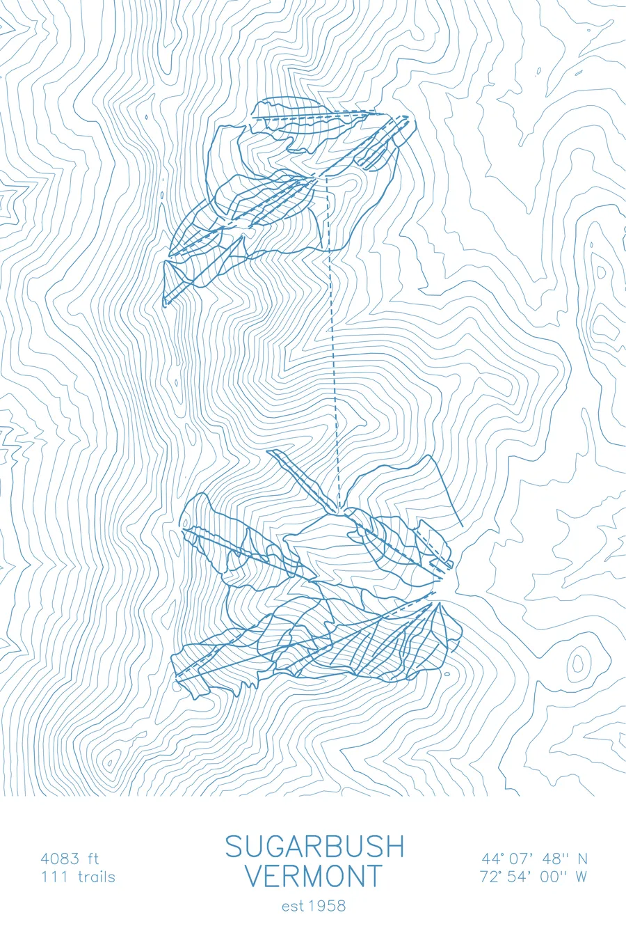 Sugarbush, Arctic Blue colorway