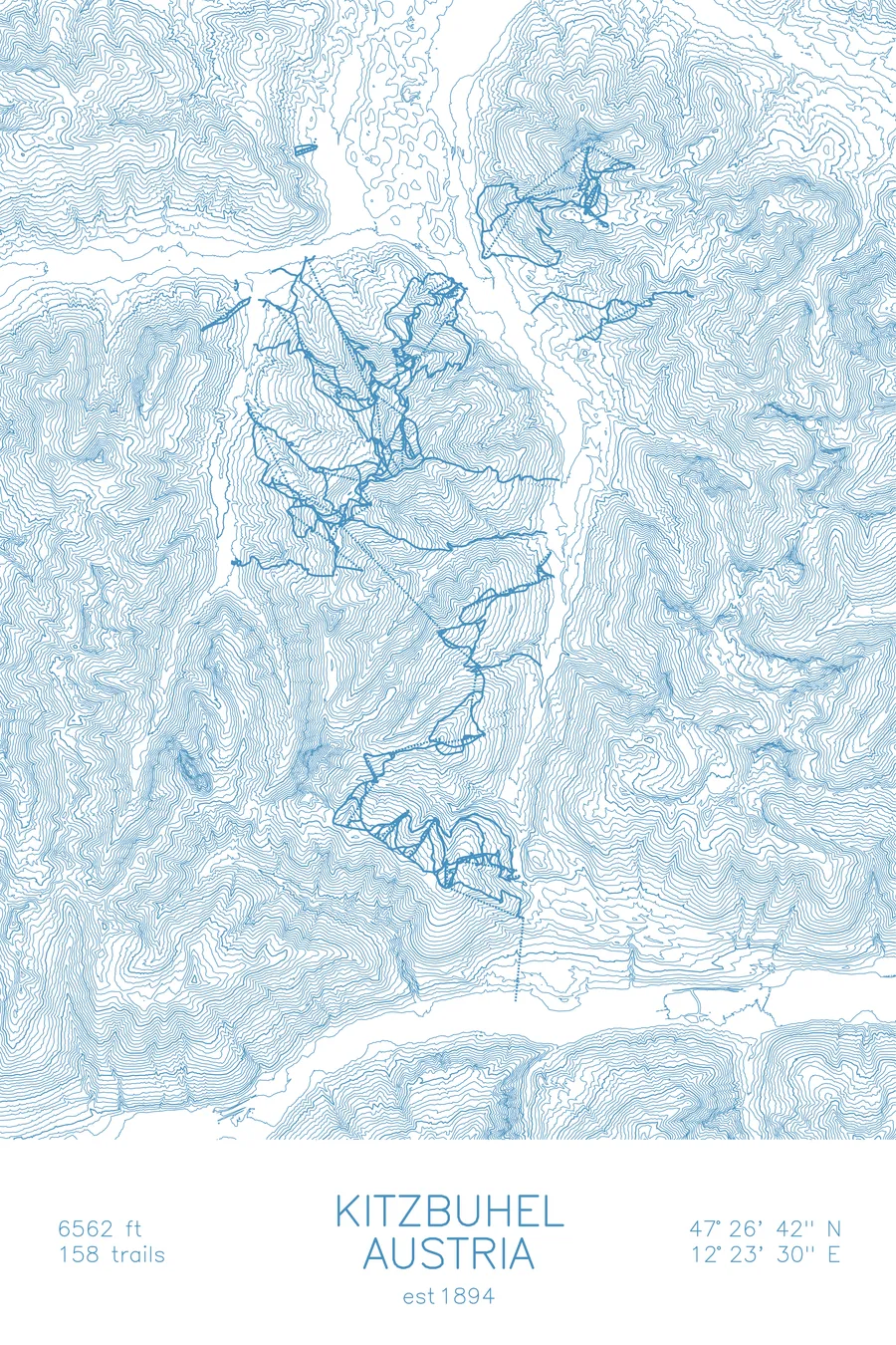 Kitzbühel, Arctic Blue colorway