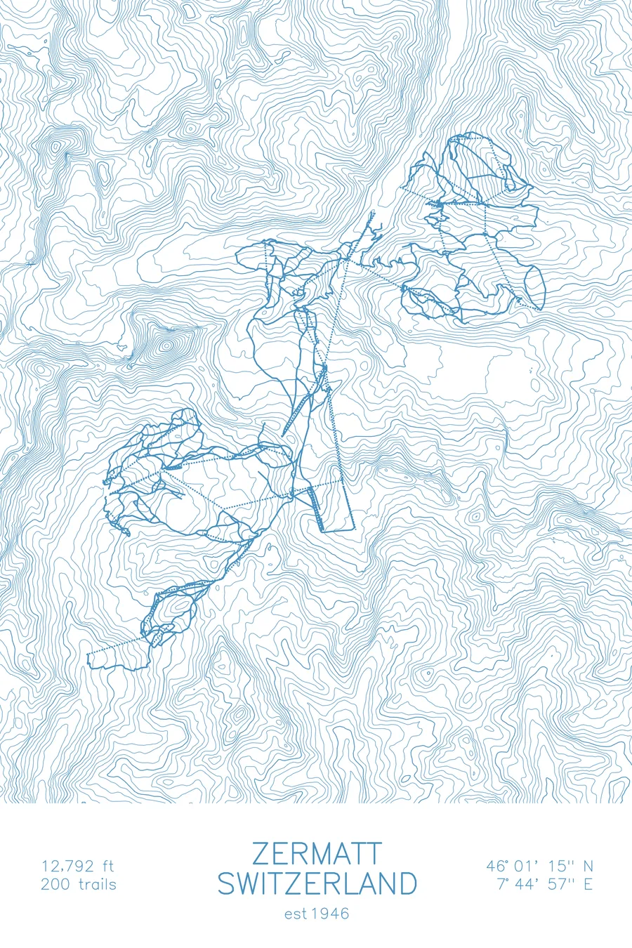 Zermatt, Arctic Blue colorway