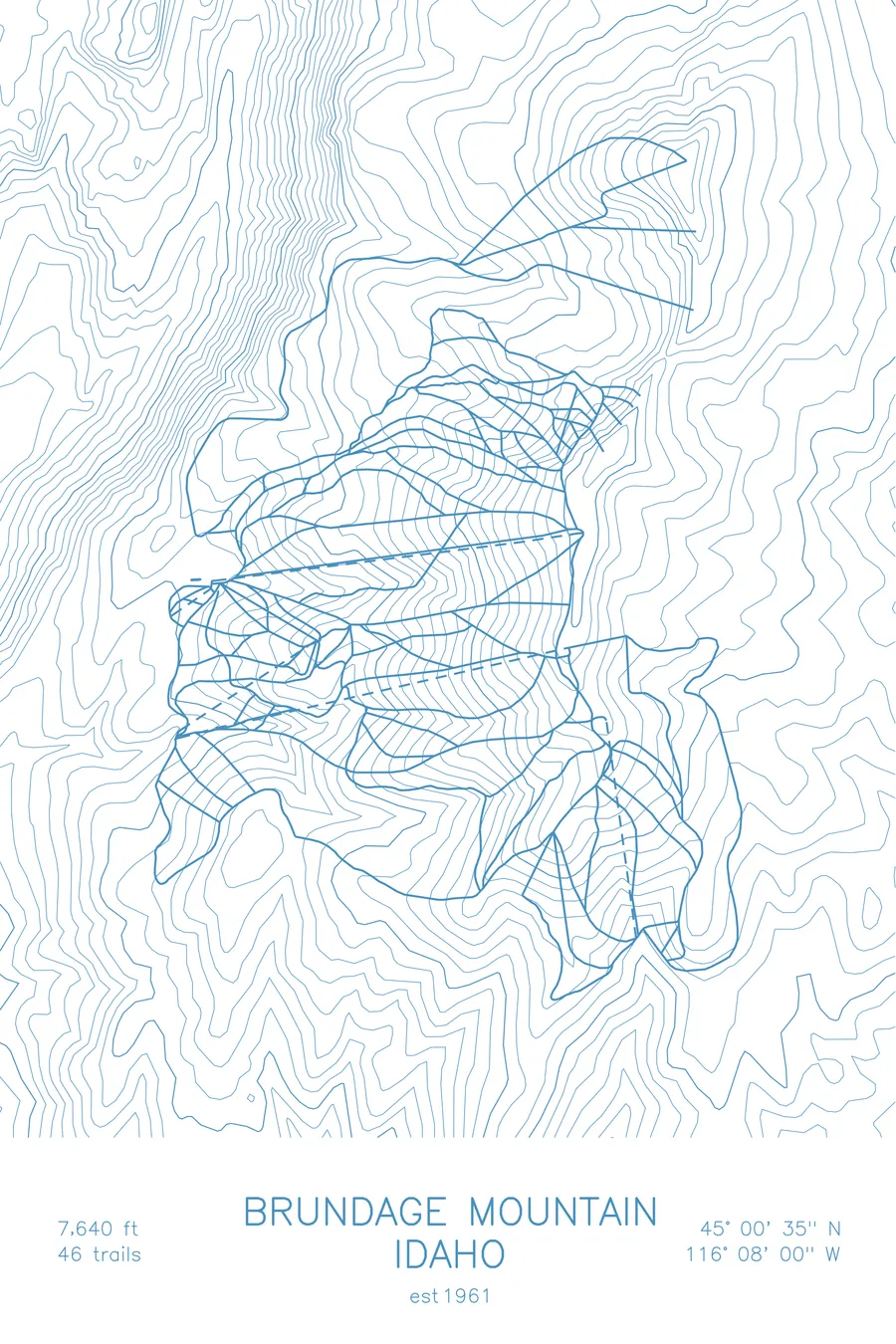 Brundage Mountain, Arctic White colorway