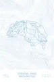 Pen-plotted topographic ski map of Stevens Pass, Washington in blue ink on white paper