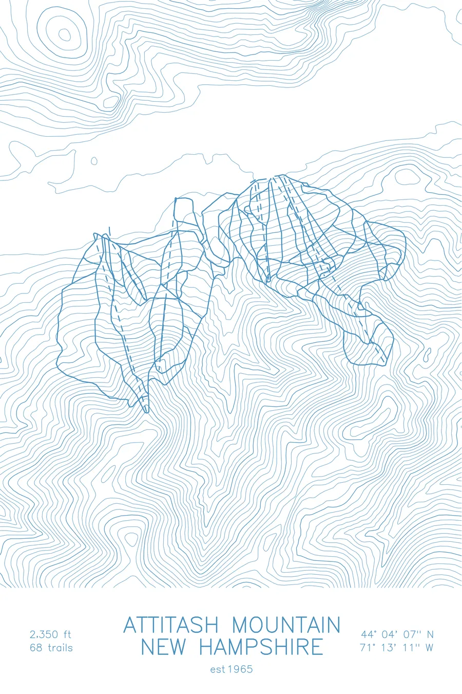 Attitash Mountain, Arctic White colorway