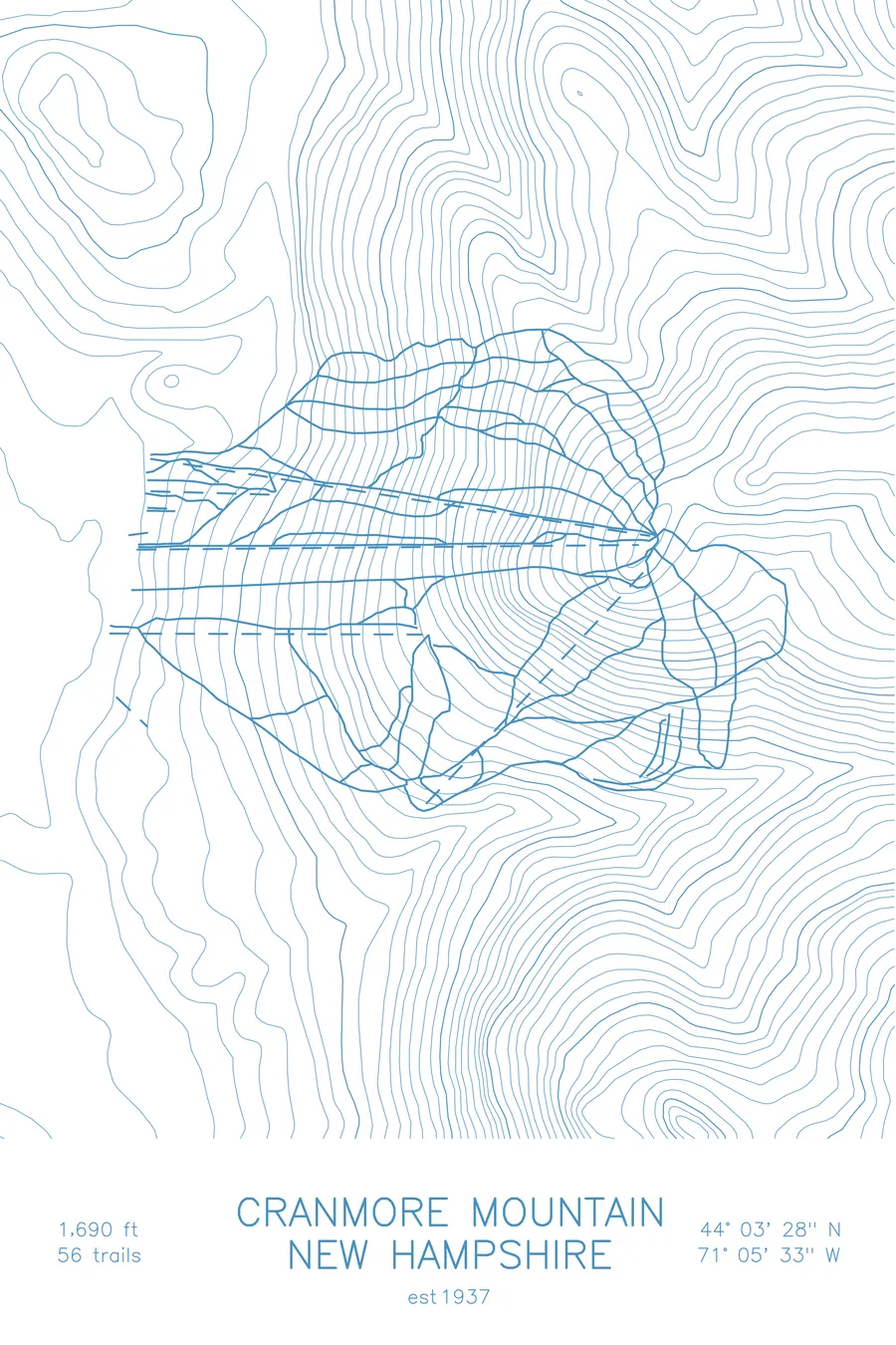 Cranmore Mountain, Arctic White colorway