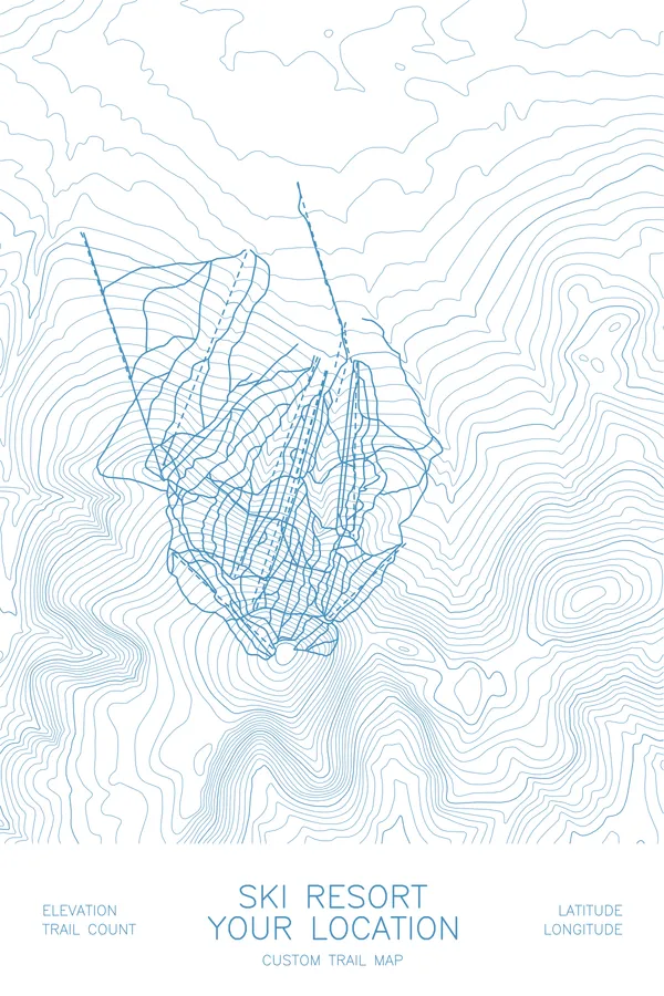 Custom Ski Resort Map