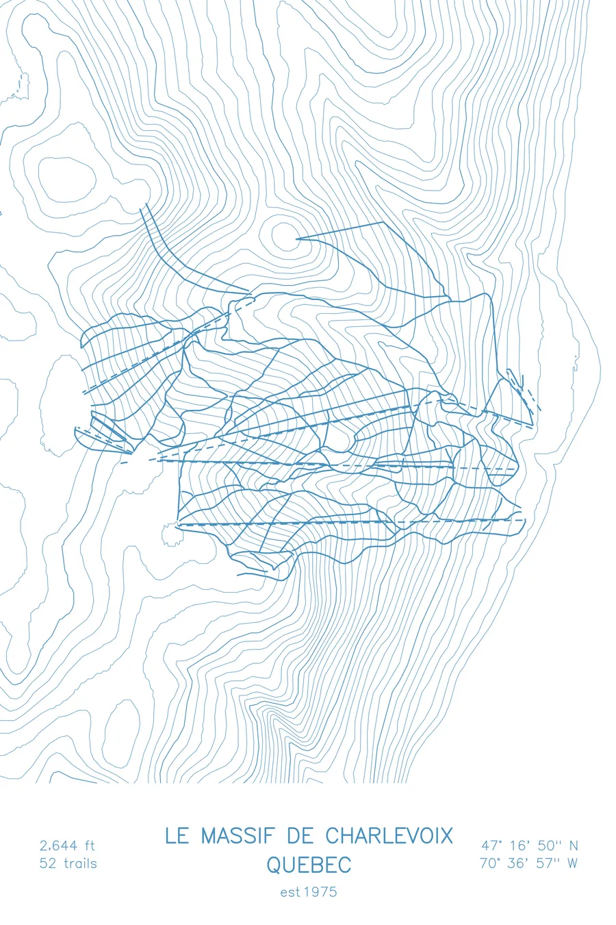 Le Massif De Charlevoix, Arctic White colorway