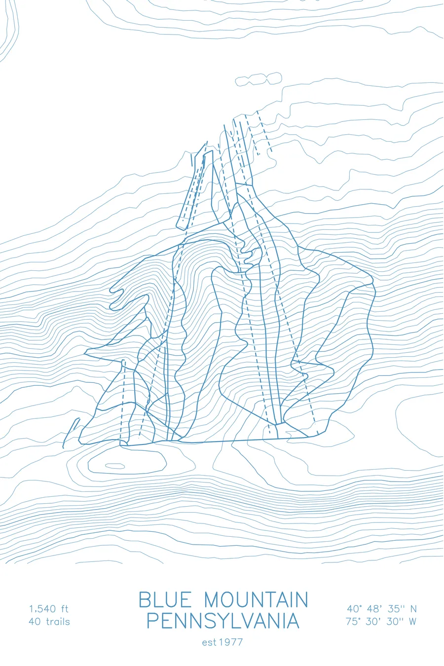Blue Mountain, Arctic White colorway