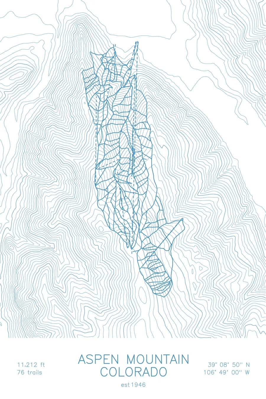 Aspen Mountain, Arctic White colorway