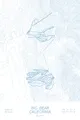 Pen-plotted topographic ski map of Big Bear, California in blue ink on white paper
