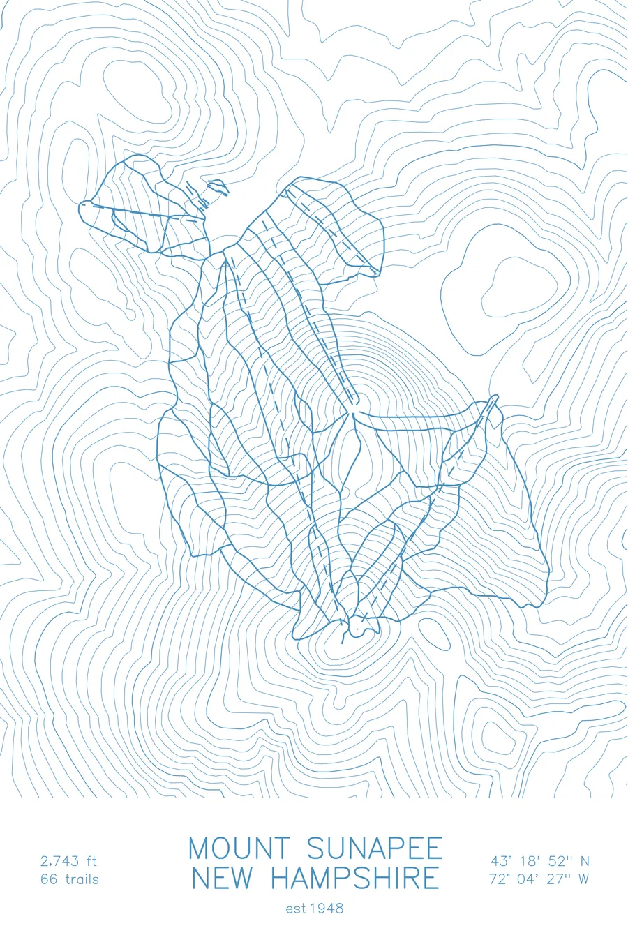 Mount Sunapee, Arctic White colorway