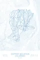 Pen-plotted topographic ski map of Copper Mountain, Colorado in blue ink on white paper