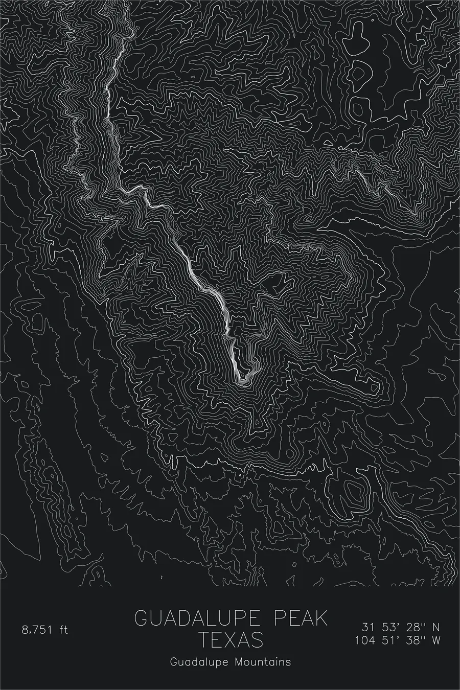 Guadalupe Peak — Black