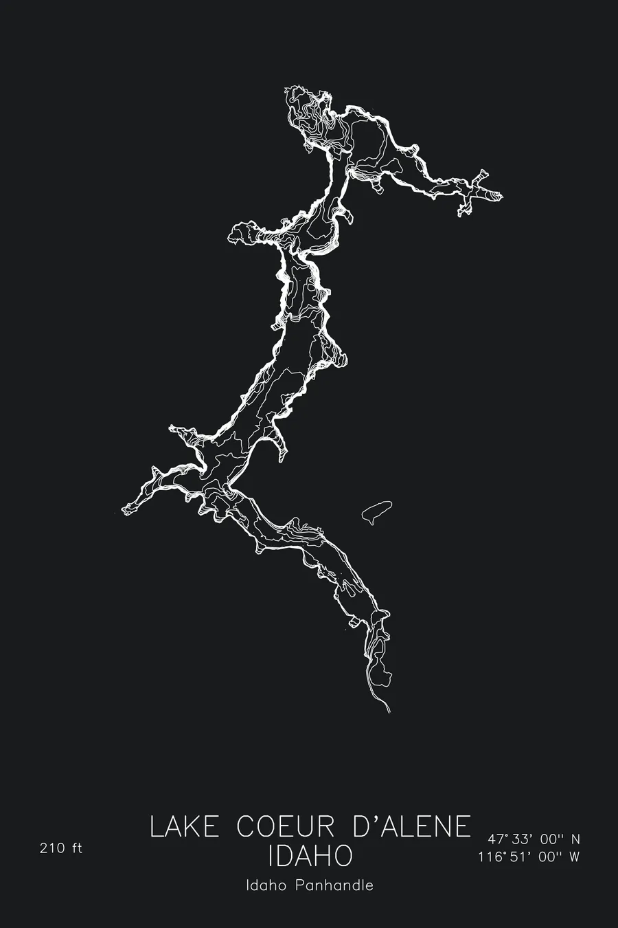 Lake Coeur d'Alene, Black colorway