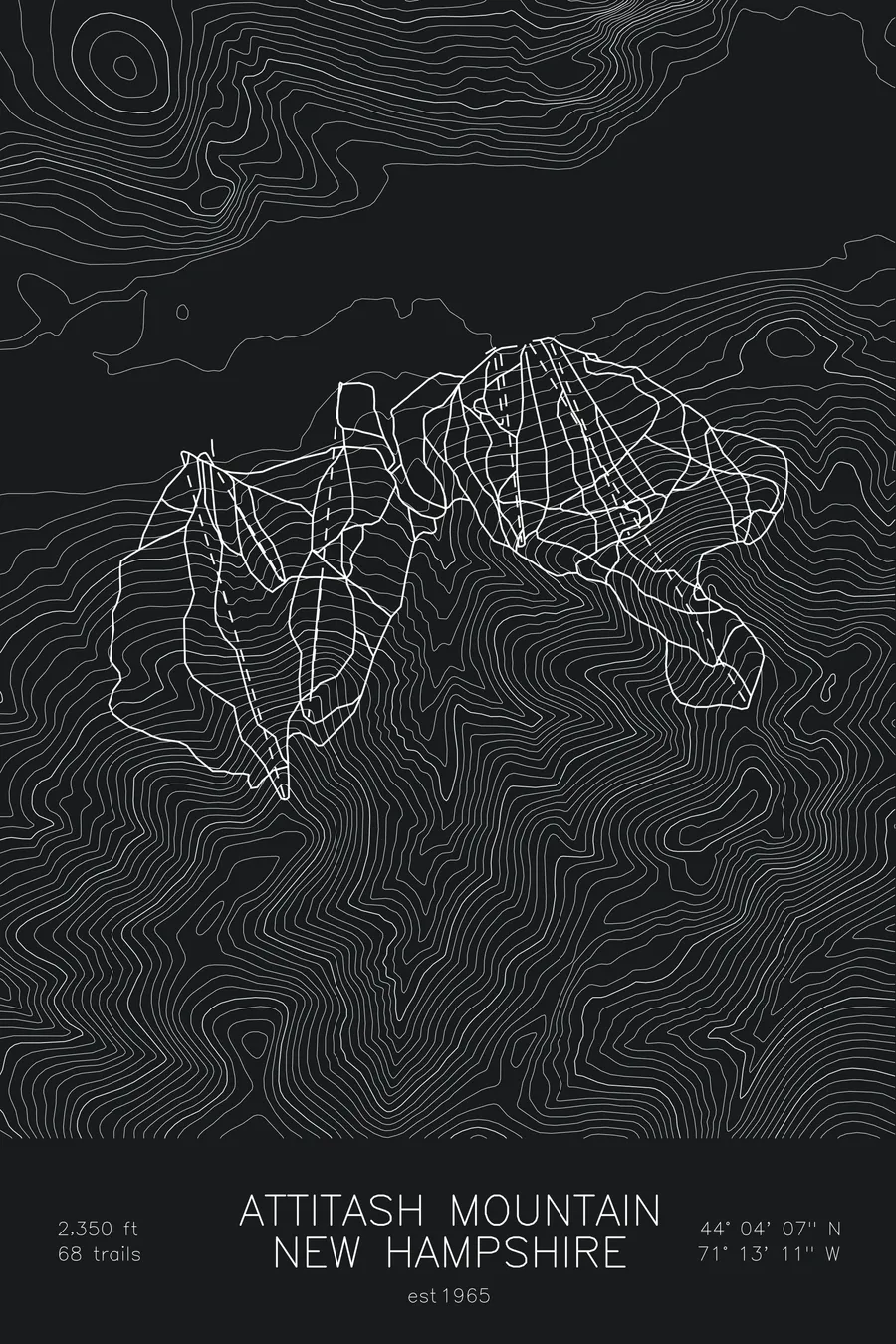 Attitash Mountain, Black colorway