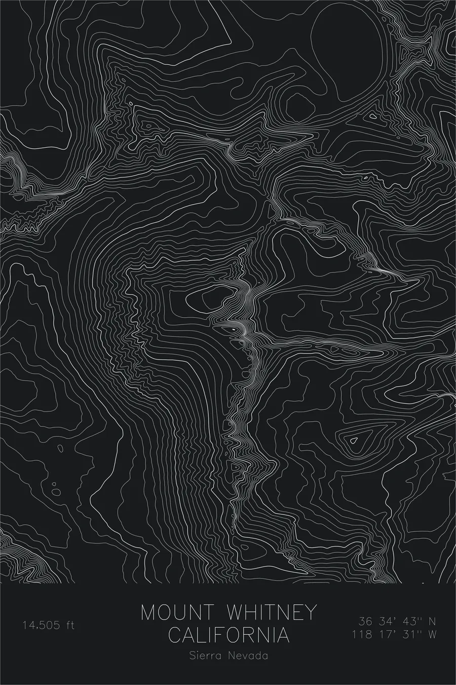 Mount Whitney — Black