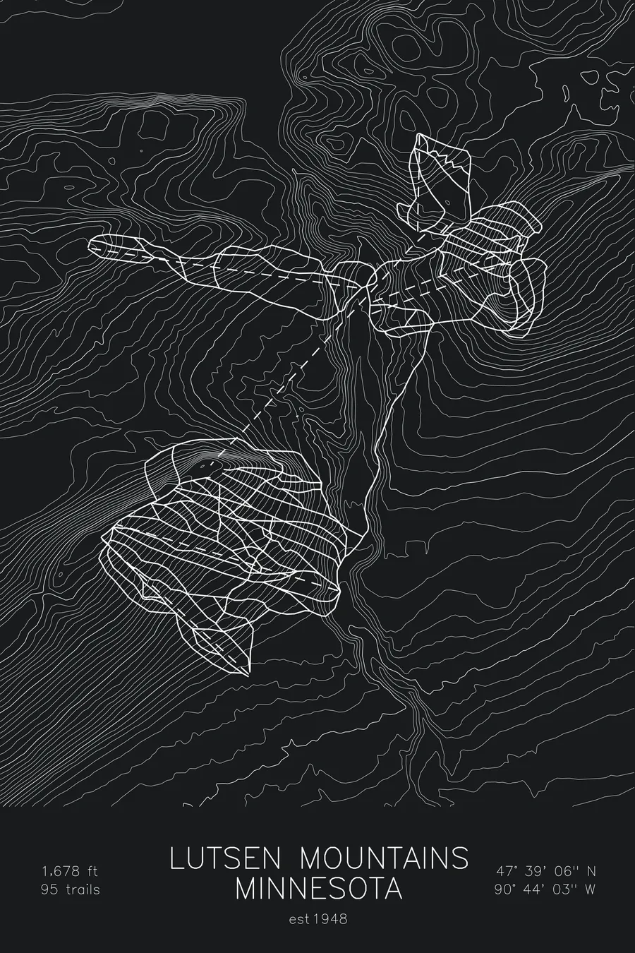 Lutsen Mountains, Black colorway