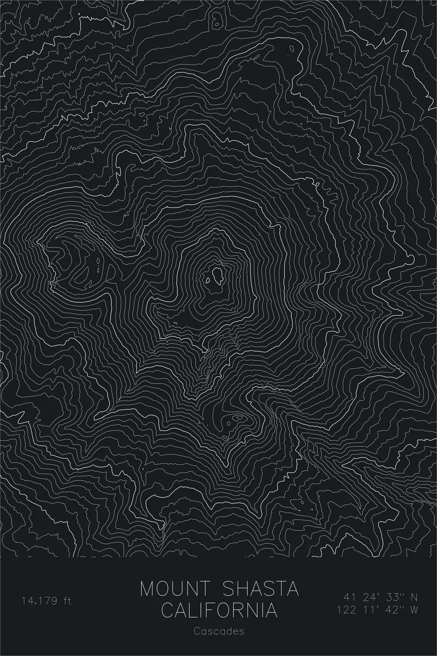 Mount Shasta — Black