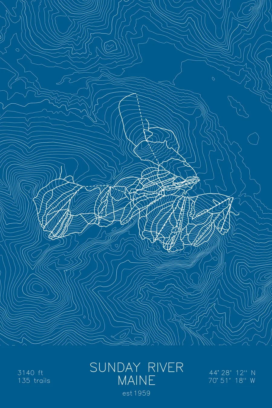 Sunday River, Blue colorway