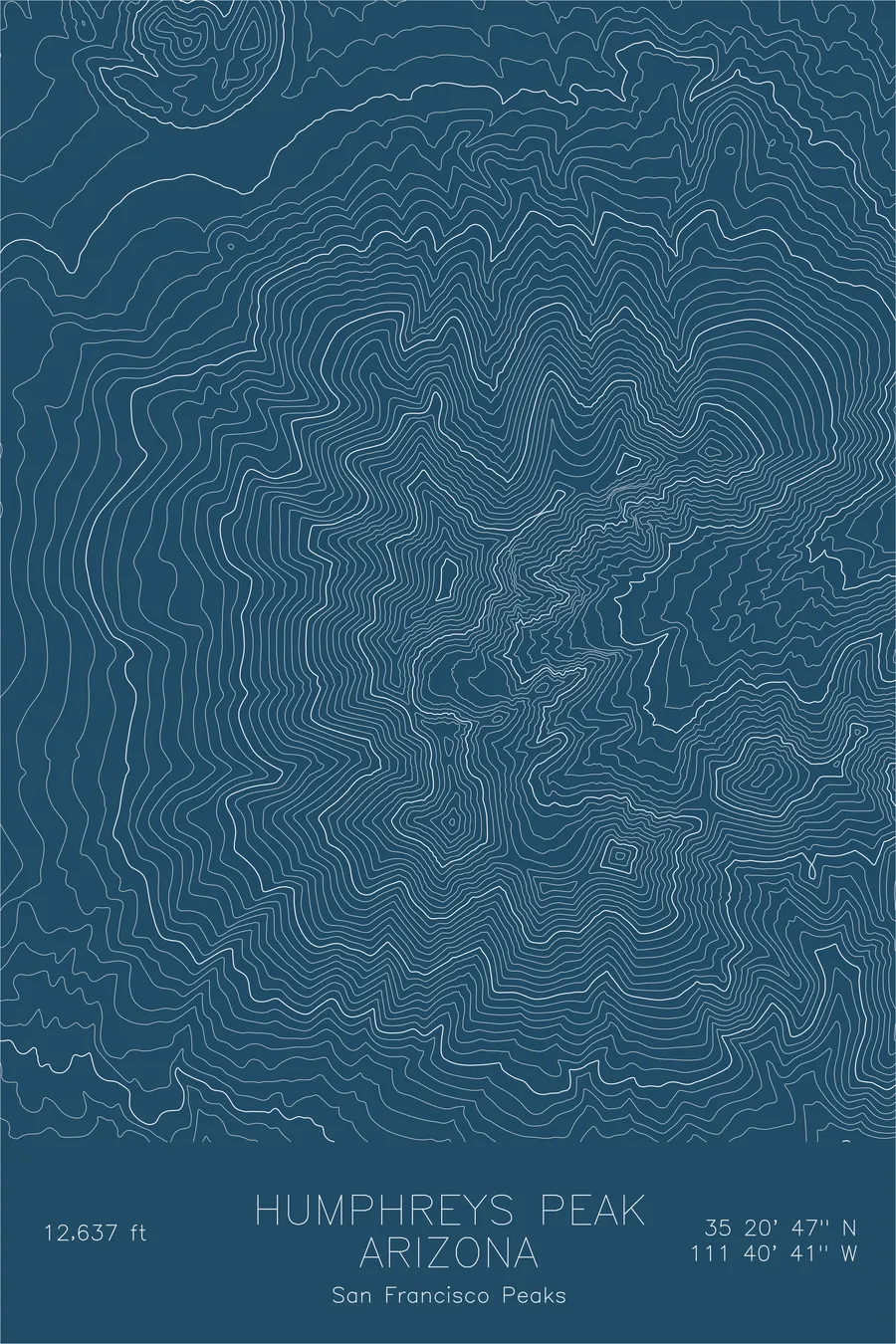 Humphreys Peak — Blue