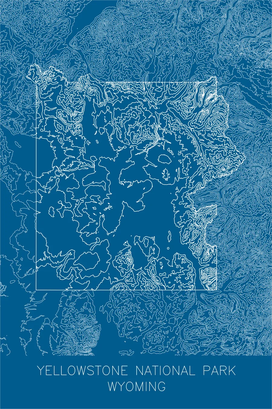 Yellowstone National Park, Blue colorway