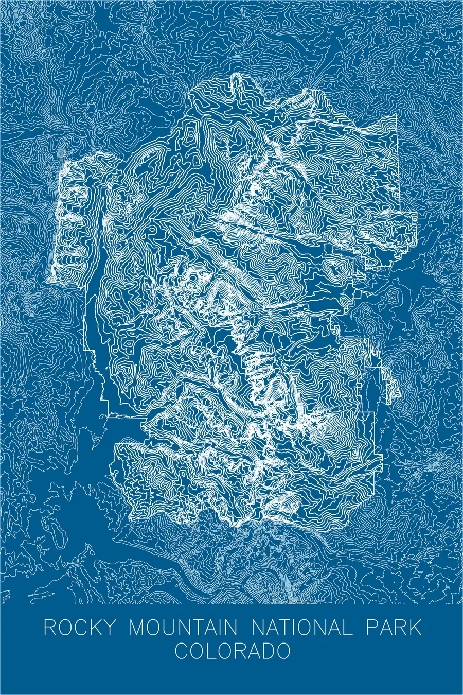 Rocky Mountain National Park, Blue colorway