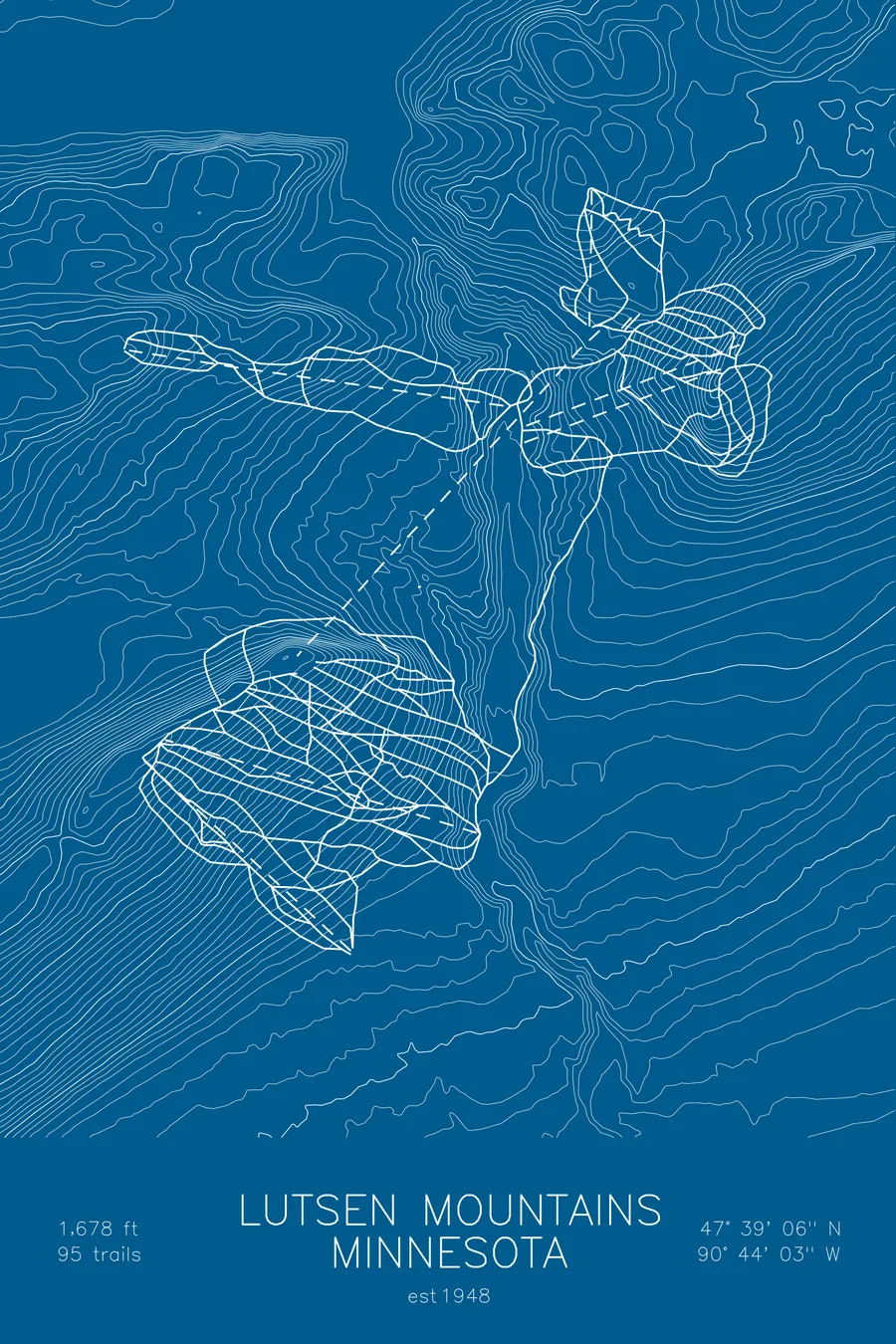 Lutsen Mountains, Blue colorway