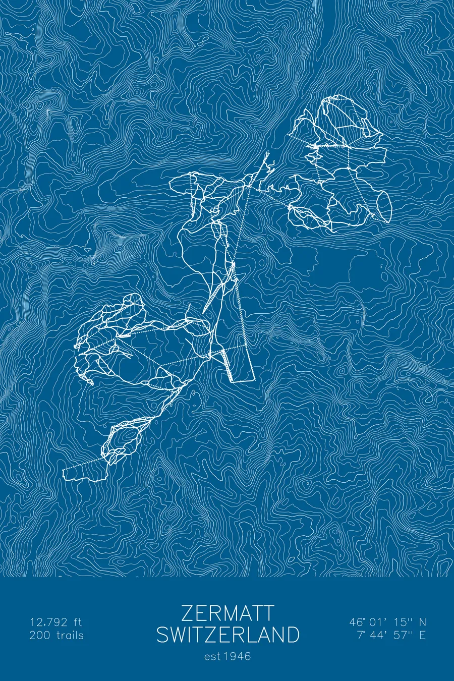 Zermatt, Blue colorway