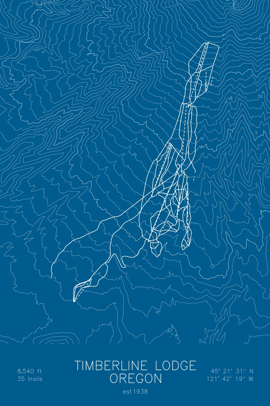 Timberline Lodge, Blue colorway