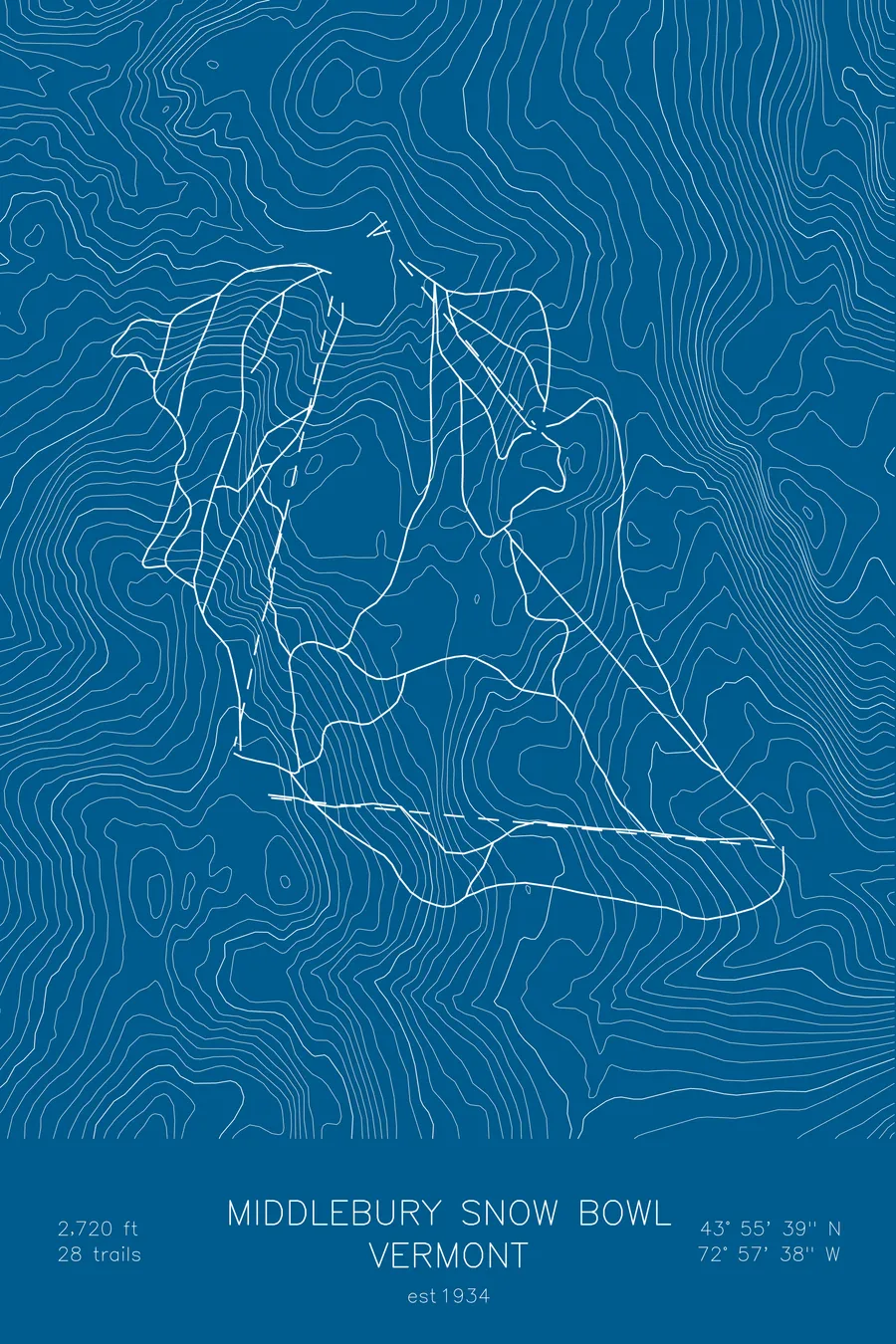 Middlebury Snow Bowl, Blue colorway