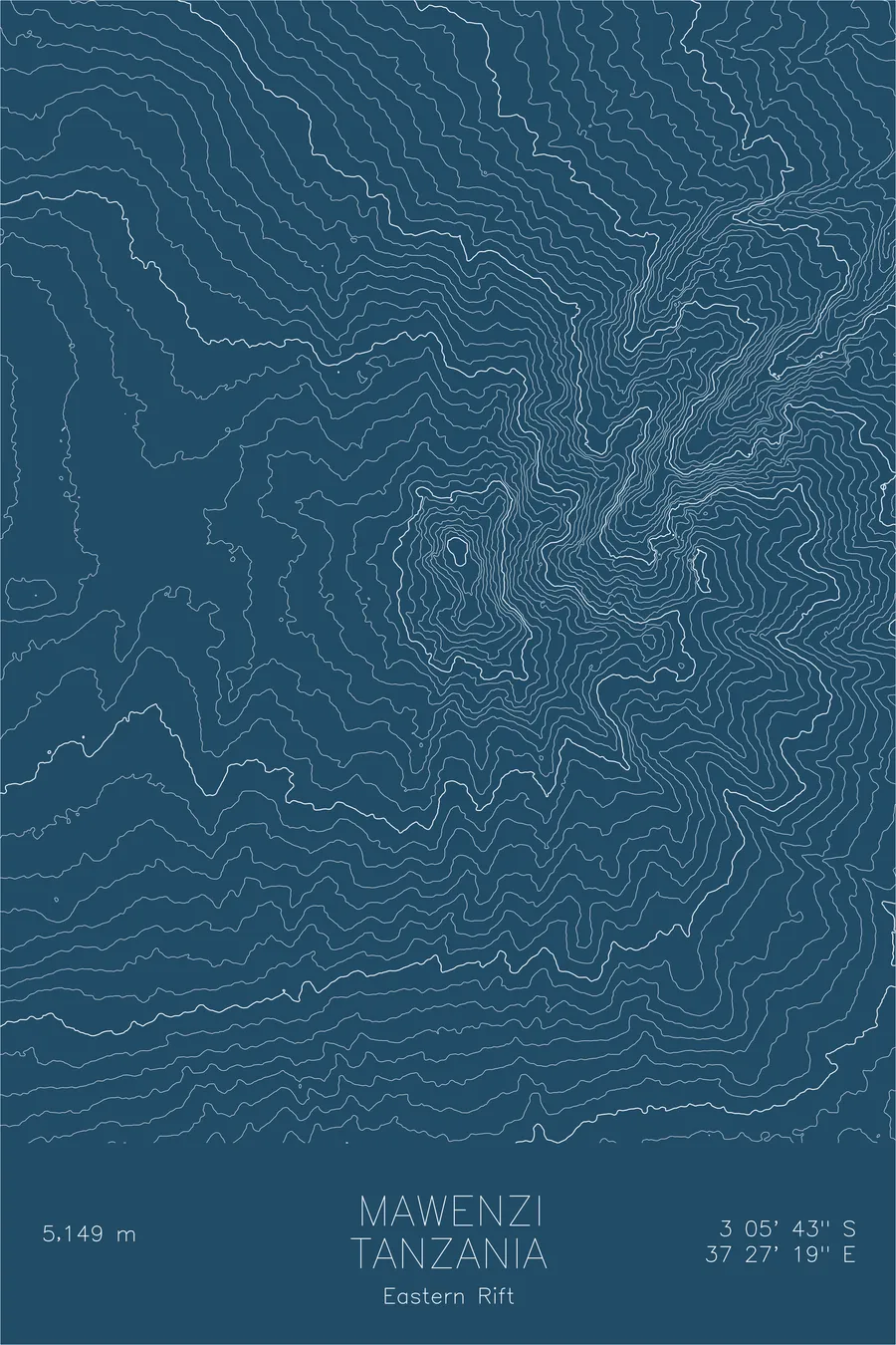 Mount Kilimanjaro — Mawenzi — Blue