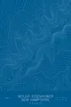 Pen-plotted topographic map of Mount Eisenhower, New Hampshire in white ink on blue paper