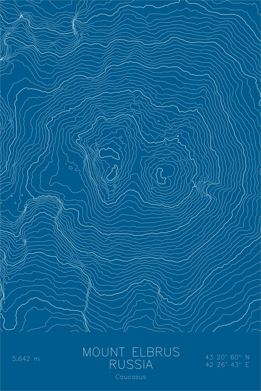 Mount Elbrus, Blue colorway