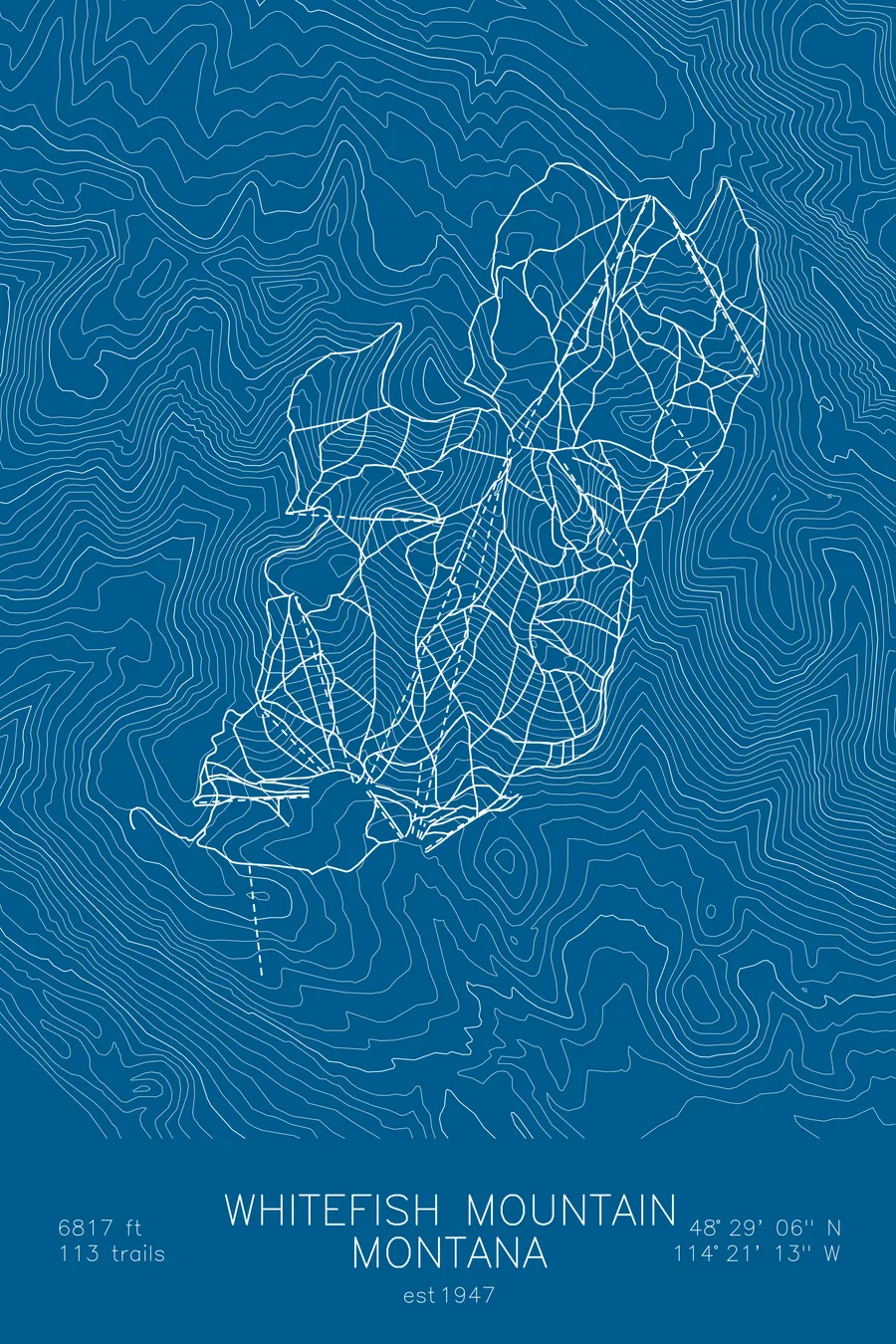 Whitefish Mountain Resort, Blue colorway