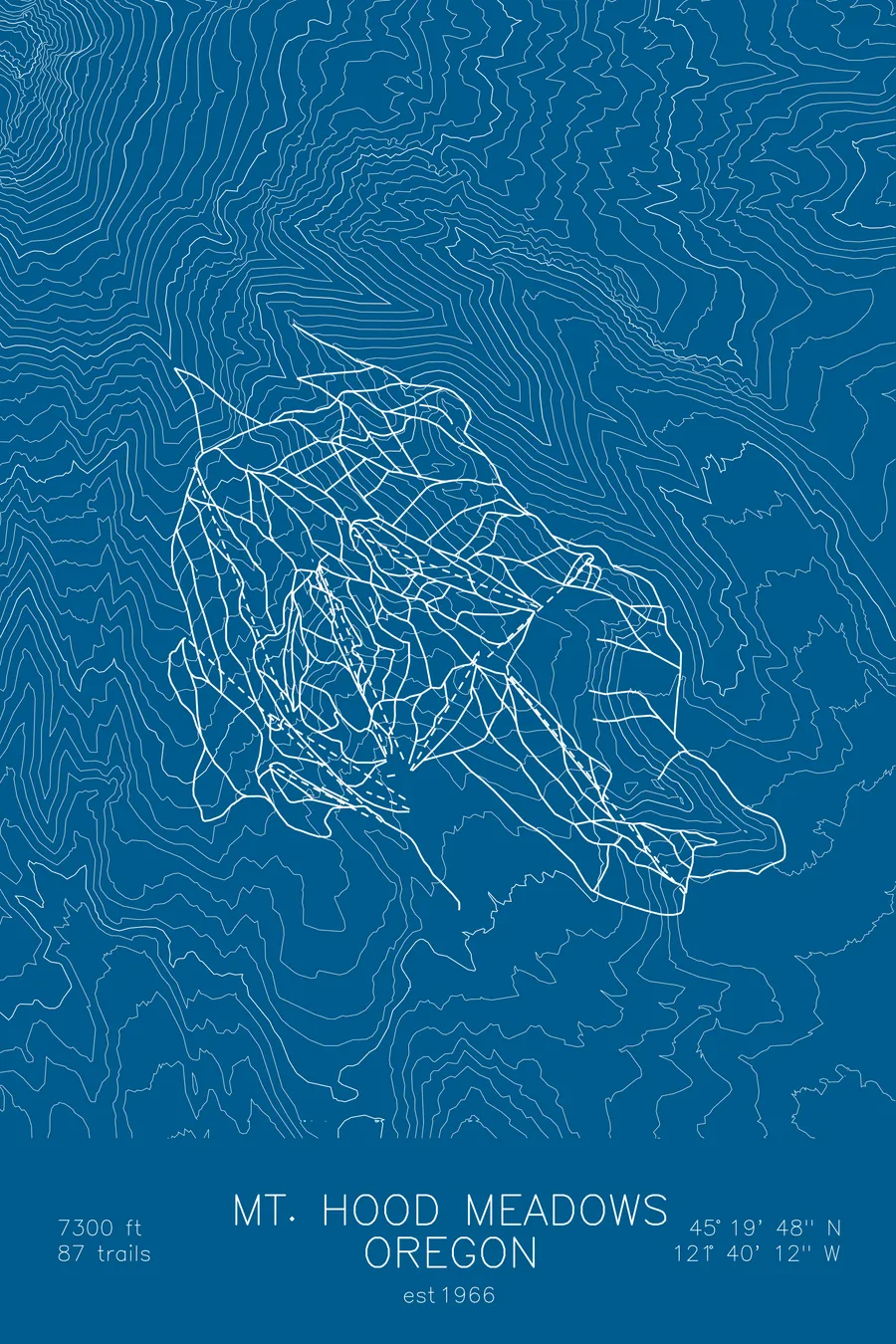 Mount Hood Meadows, Blue colorway