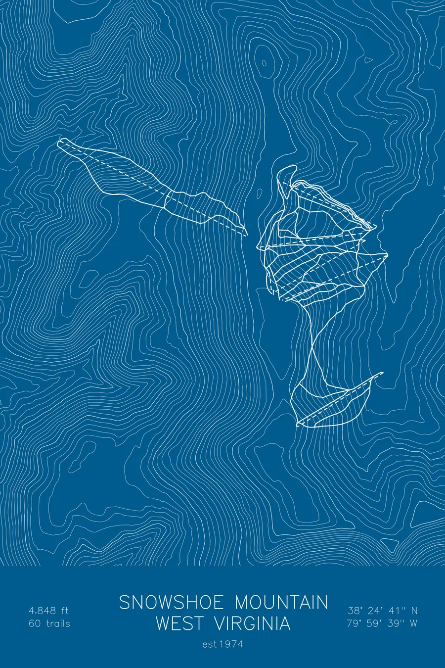 Snowshoe Mountain, Blue colorway