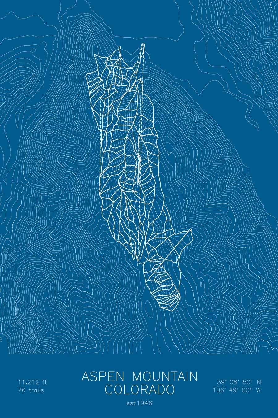 Aspen Mountain, Blue colorway