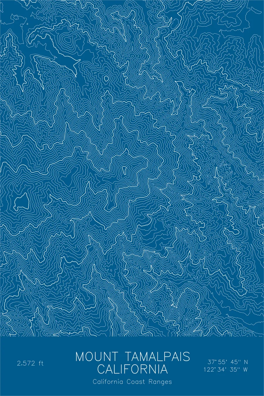 Mount Tamalpais, Blue colorway