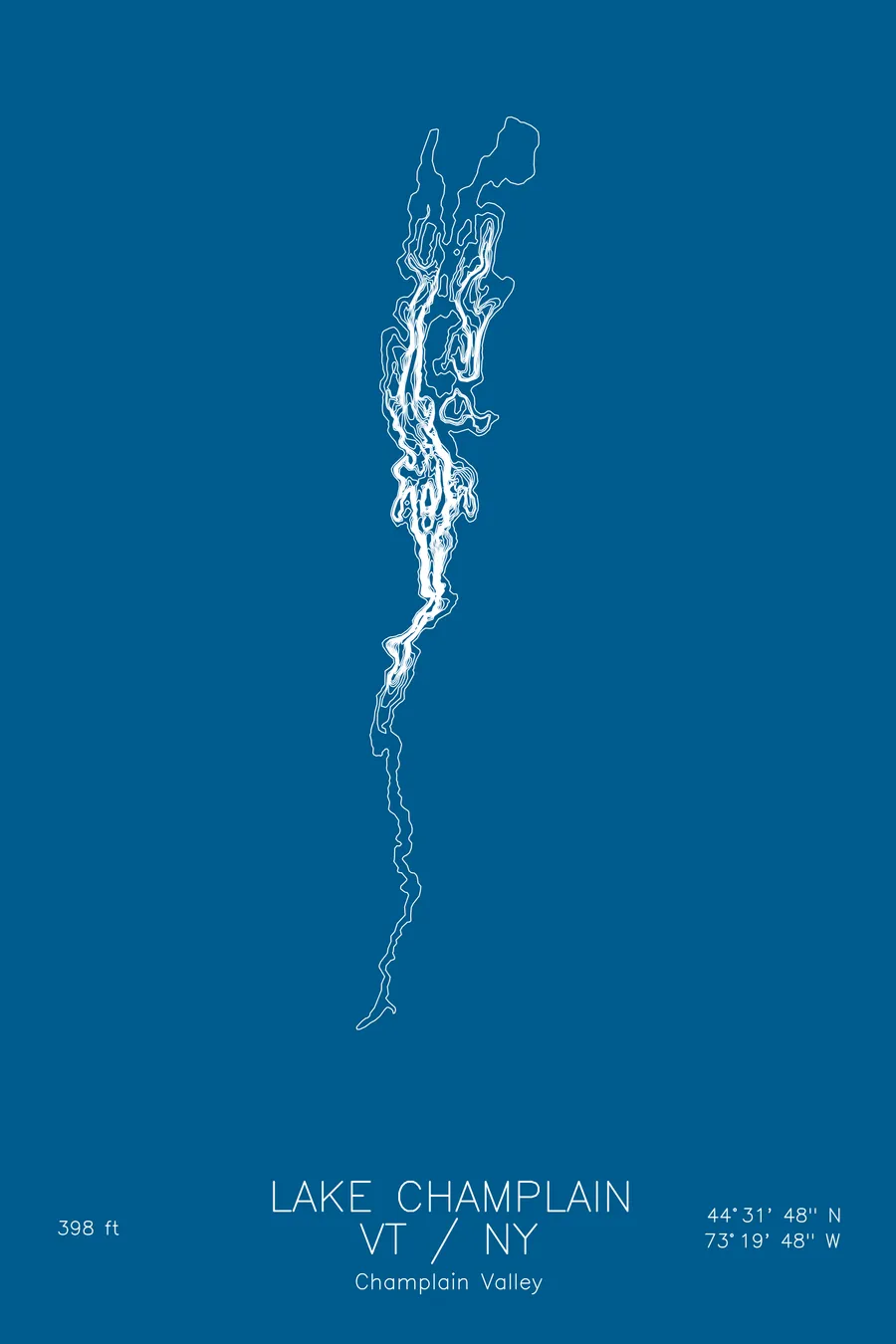 Lake Champlain, Blue colorway