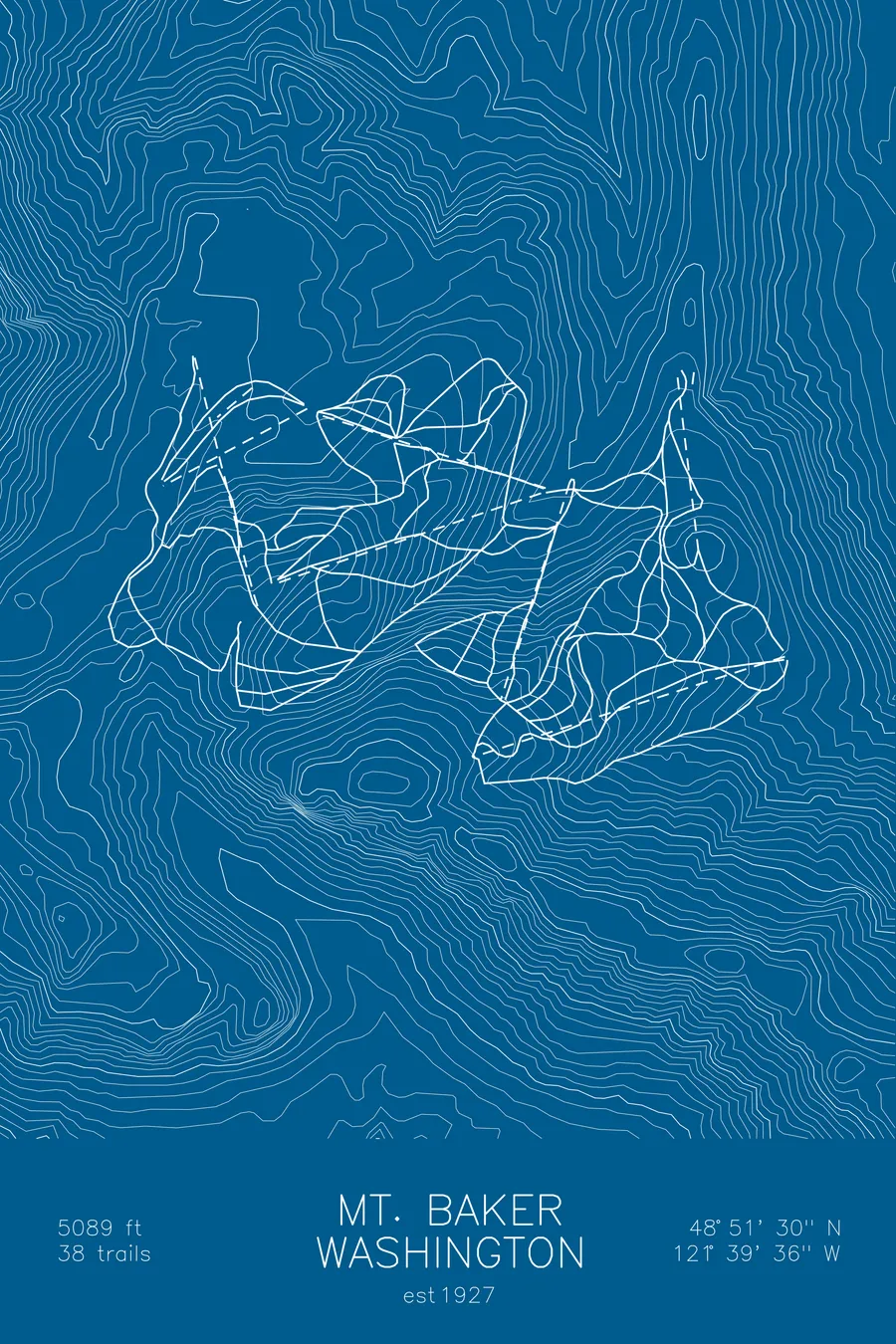 Mt. Baker Ski Area, Blue colorway