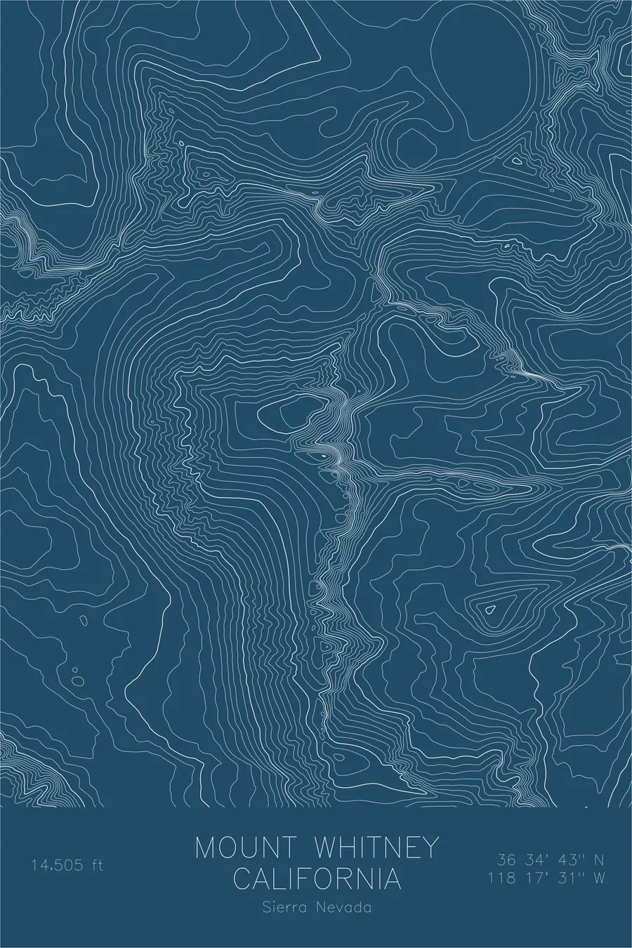 Mount Whitney — Blue