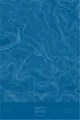 Pen-plotted topographic map of Aneto, Spain in white ink on blue paper