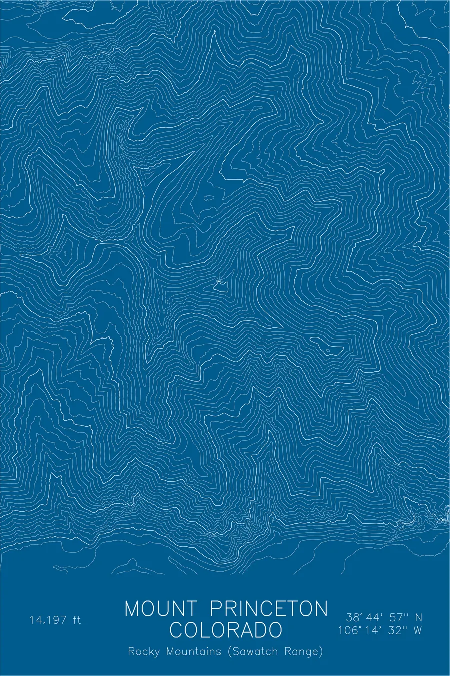 Mount Princeton, Blue colorway
