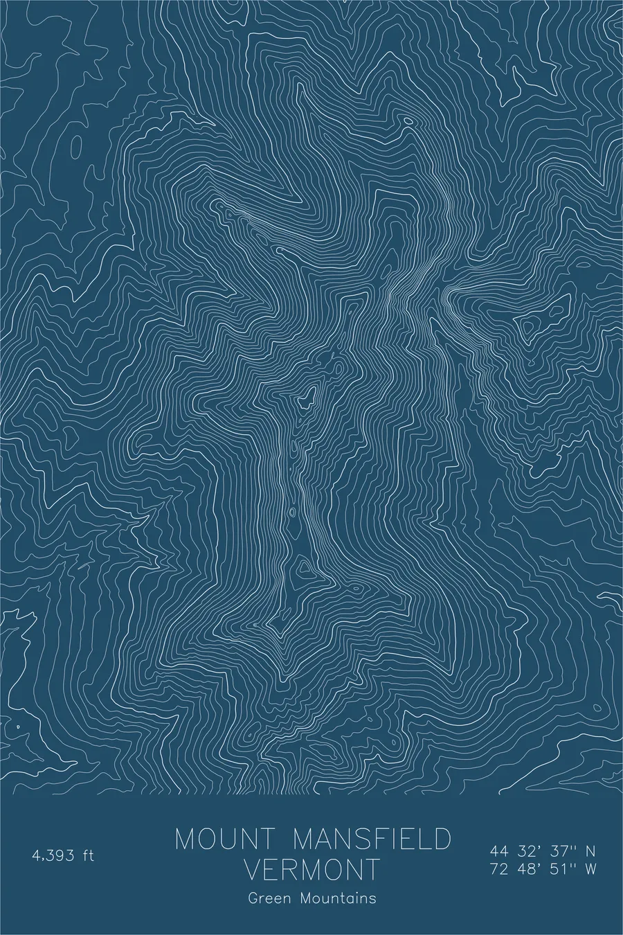 Mount Mansfield — Blue