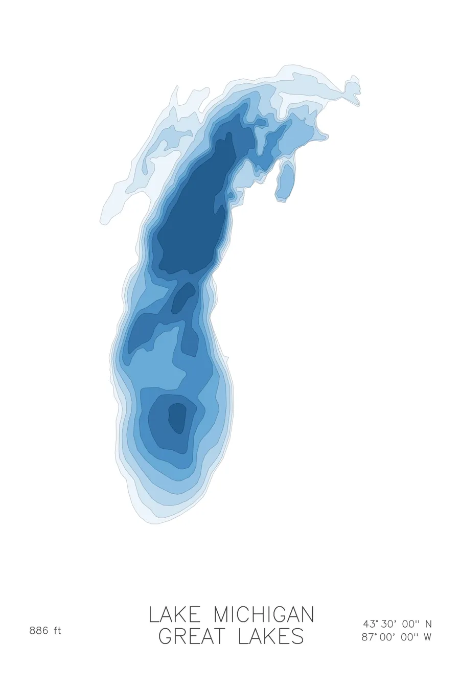 Lake Michigan, Glacier colorway