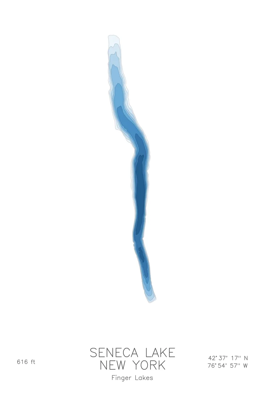 Seneca Lake, Glacier colorway