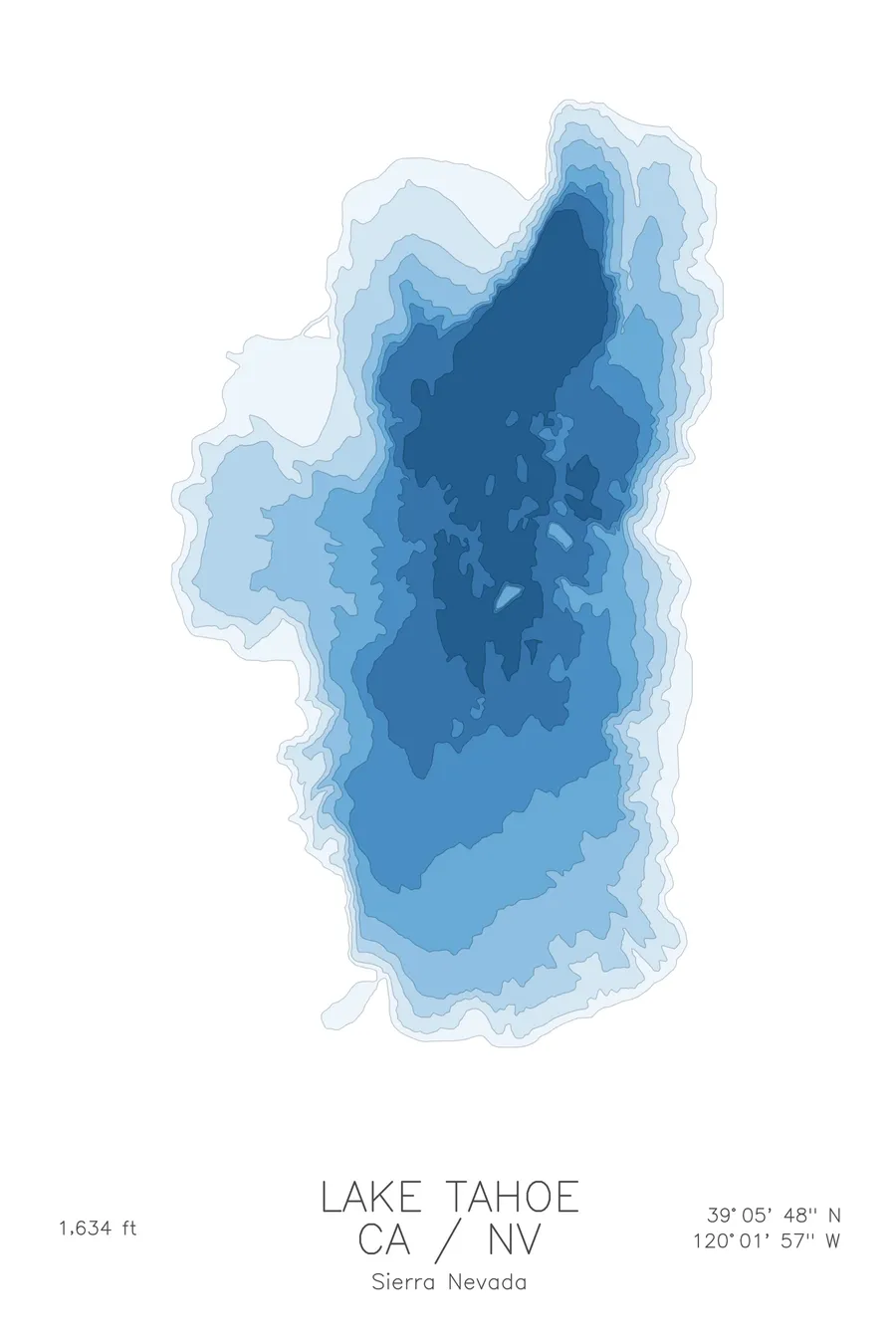 Lake Tahoe, Glacier colorway